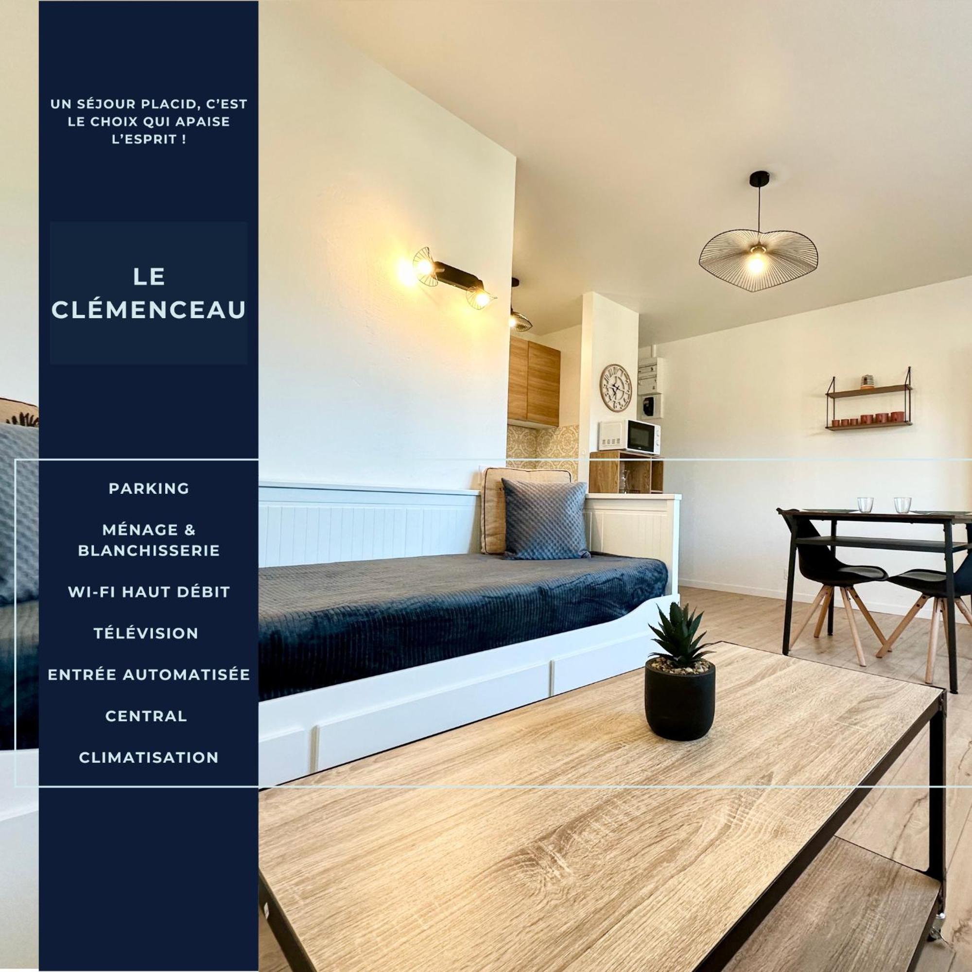 Le Clemenceau - Parking Prive - Fibre & Clim Apartment Mont-de-Marsan Bagian luar foto
